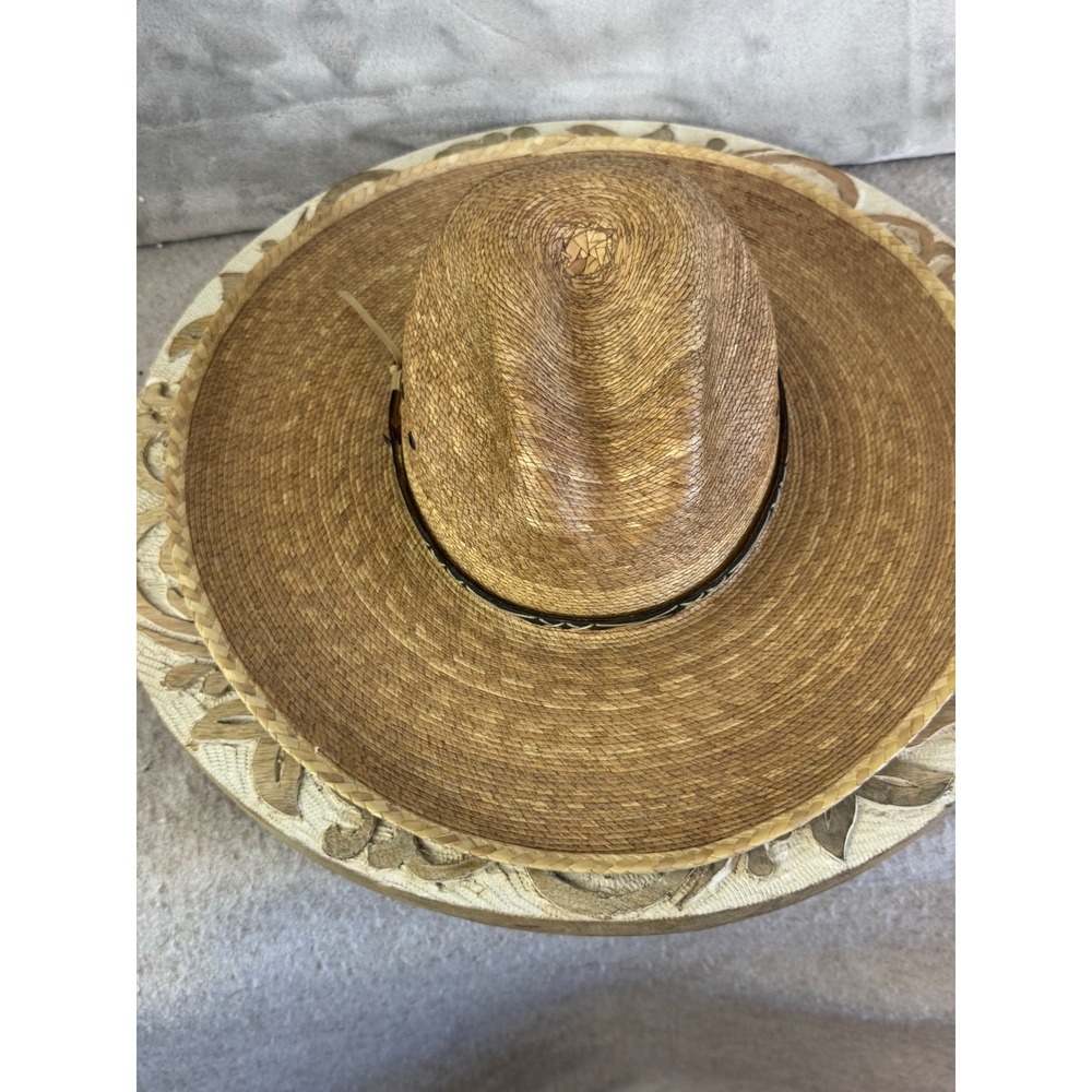 Turner Hat Company Ranger Straw Cowboy Hat Tan Western Wide Brim Braided Edge